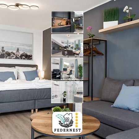 דיסבורג Federnest - Luxus-Studio - Kingsize Boxspringbett - Home-Office Mit Monitor Und Drucker - 11 Min Hbf מראה חיצוני תמונה