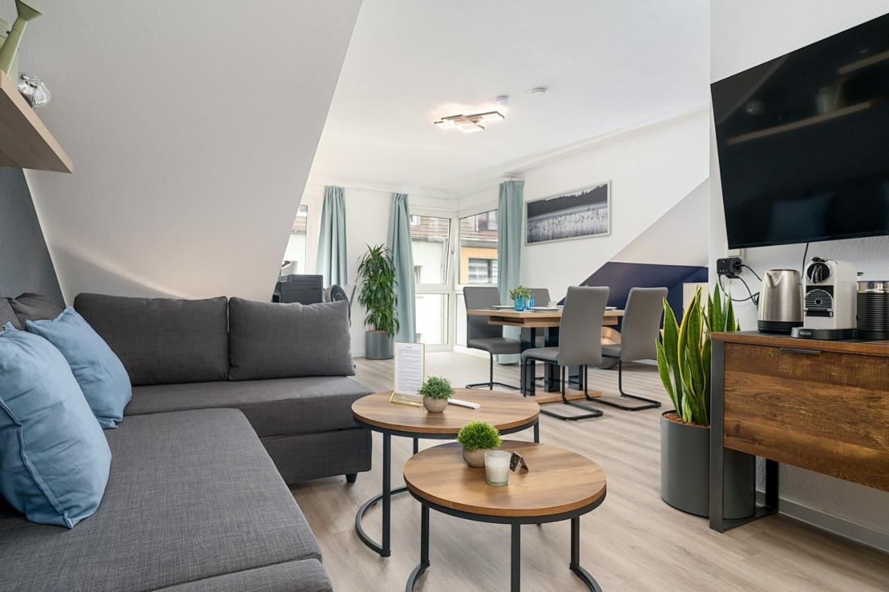 דיסבורג Federnest - Luxus-Studio - Kingsize Boxspringbett - Home-Office Mit Monitor Und Drucker - 11 Min Hbf מראה חיצוני תמונה