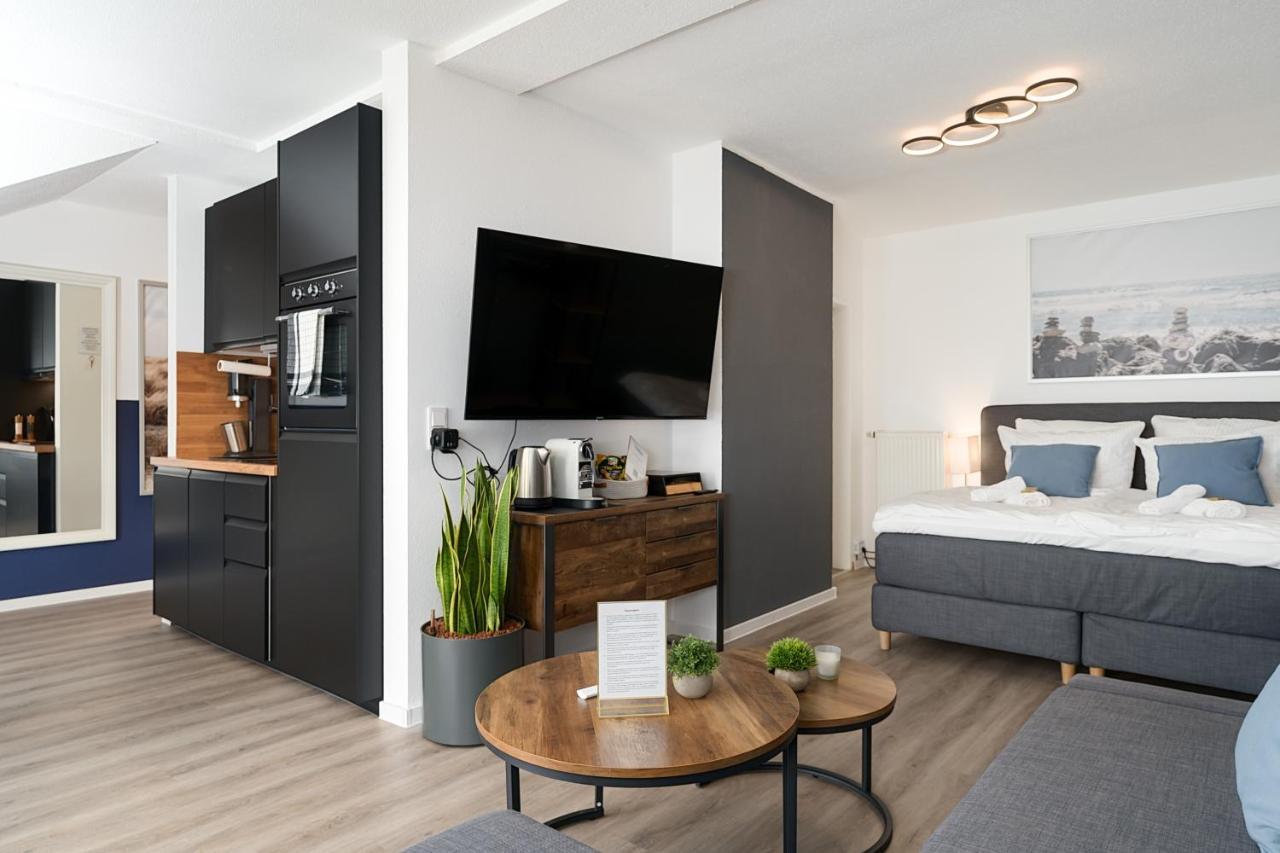 דיסבורג Federnest - Luxus-Studio - Kingsize Boxspringbett - Home-Office Mit Monitor Und Drucker - 11 Min Hbf מראה חיצוני תמונה