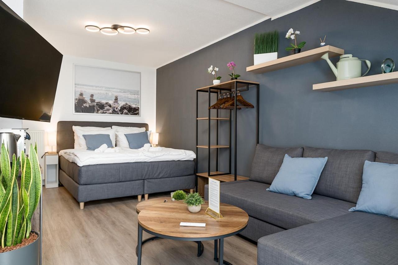 דיסבורג Federnest - Luxus-Studio - Kingsize Boxspringbett - Home-Office Mit Monitor Und Drucker - 11 Min Hbf מראה חיצוני תמונה