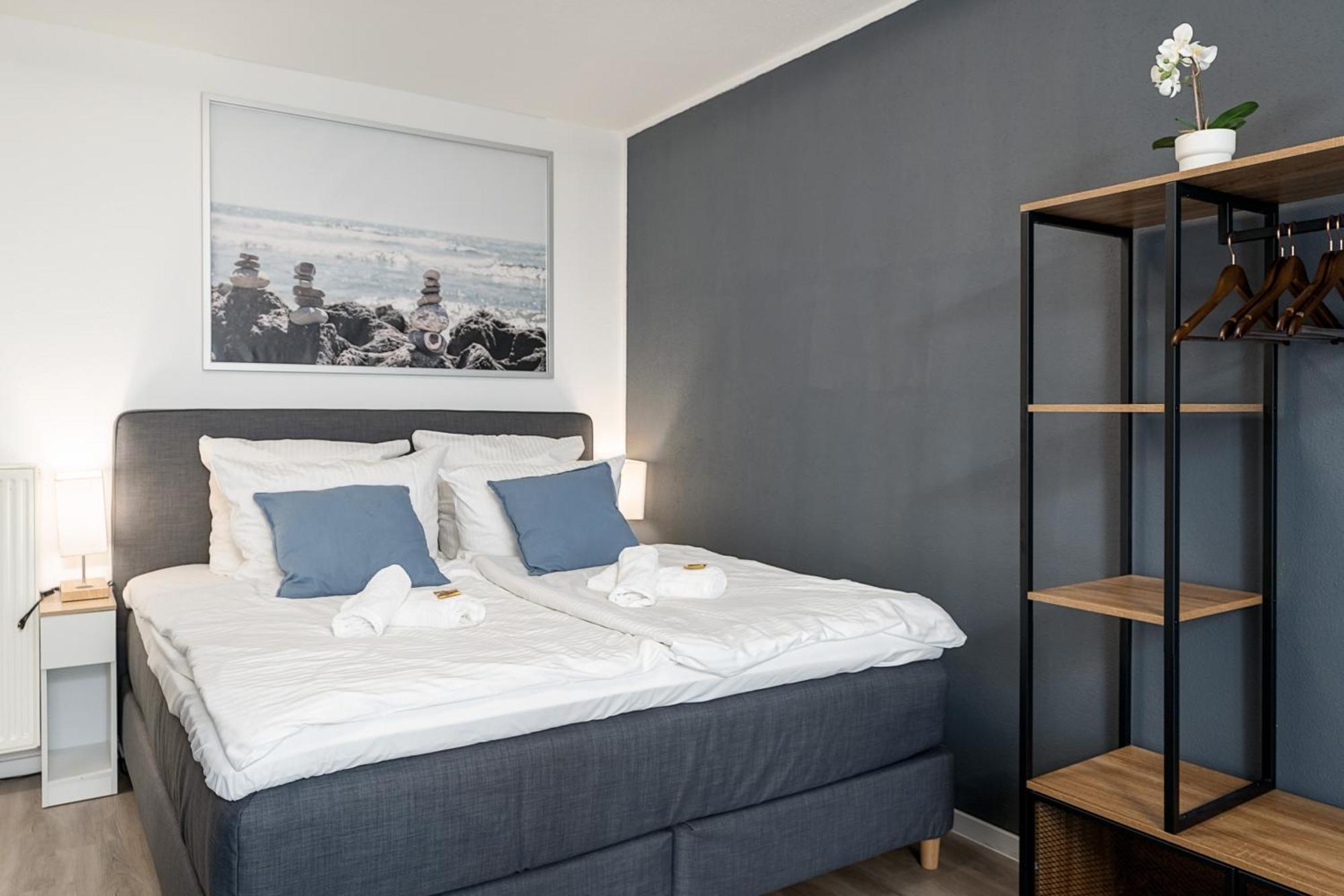 דיסבורג Federnest - Luxus-Studio - Kingsize Boxspringbett - Home-Office Mit Monitor Und Drucker - 11 Min Hbf מראה חיצוני תמונה